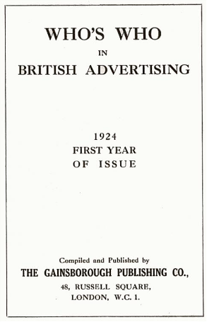 Who's who in British Advertising